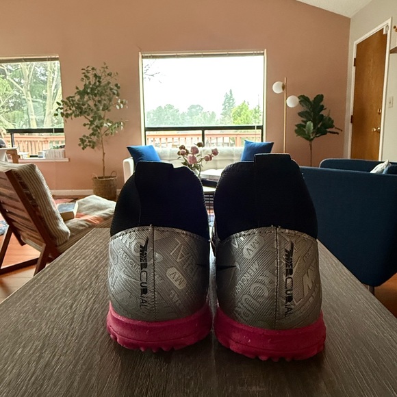 3Y Nike Zoom Mercurial Superfly 9 Academy TF GS Silver Pink Futsal Soccer cleats - Picture 7 of 7